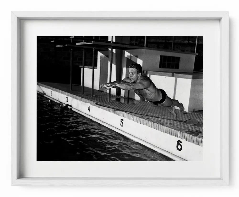Bud Spencer si prepara alle Olimpiadi, 1952 - Farabola Fotografia
