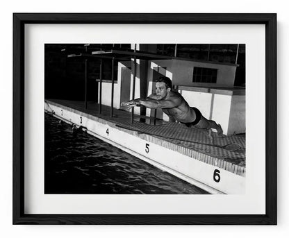 Bud Spencer si prepara alle Olimpiadi, 1952 - Farabola Fotografia