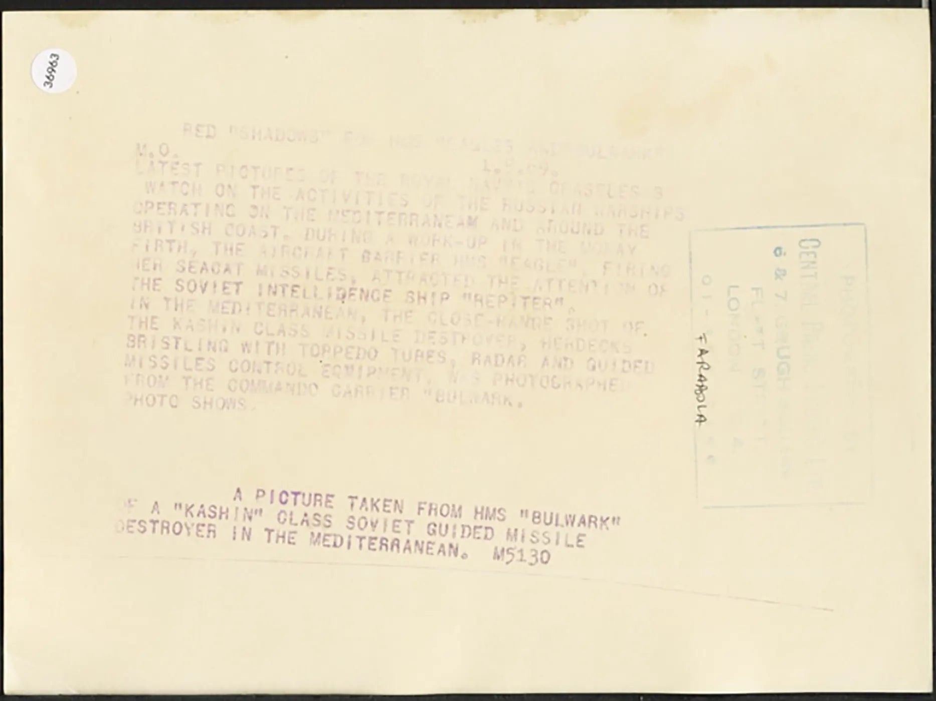 Cacciatorpediniere sovietico Kashin 1969 Ft 36963 - Stampa 20x15 cm - Farabola Stampa ai sali d'argento