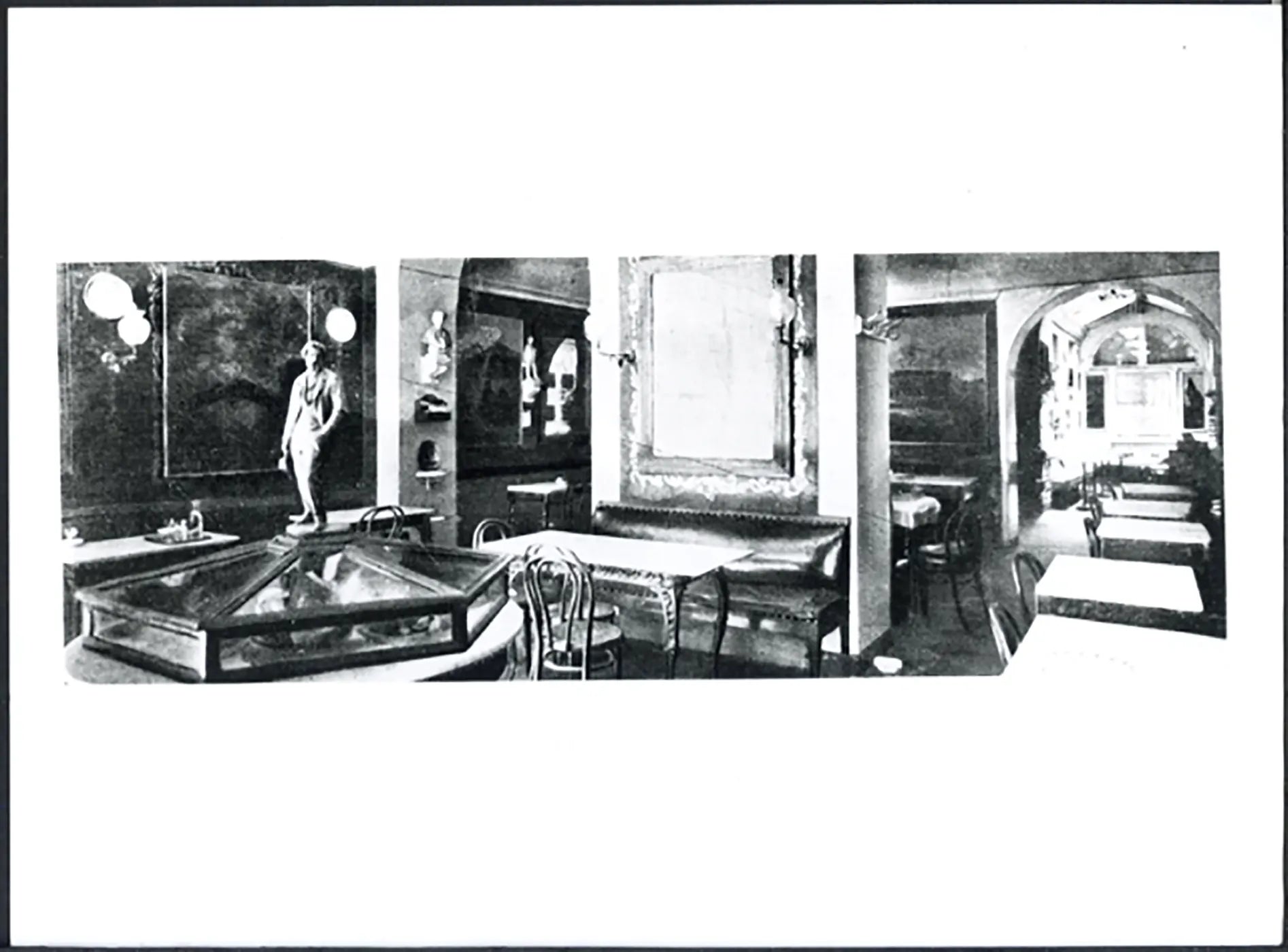 Caffè Greco a Roma 1910 Ft 5162 - Stampa 24x18 cm - Farabola Stampa ai sali d'argento (anni 90)