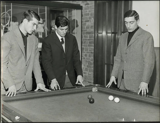 Calcio Albertosi Salvadore e Negri anni 50 Ft 5453 - Stampa 21x27 cm - Farabola Stampa ai sali d'argento