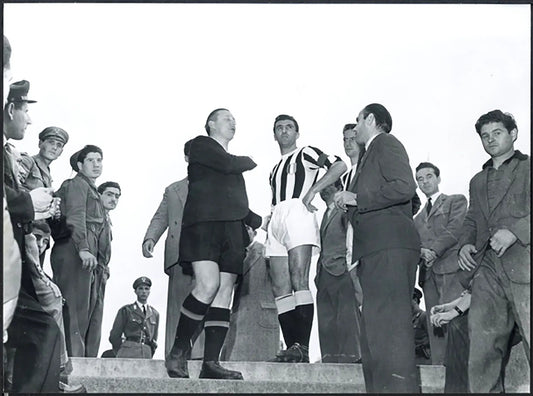 Calcio Arbitro Bellé e Parola 1950 Ft 5113 - Stampa 24x18 cm - Farabola Stampa ai sali d'argento (anni 90)