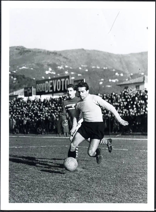 Calcio Carapellese Italia 1952 Ft 5122 - Stampa 24x18 cm - Farabola Stampa ai sali d'argento (anni 90)
