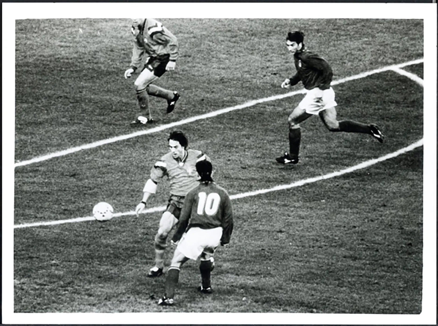 Calcio Sousa Baggio e Casiraghi 1993 Ft 5116 - Stampa 24x18 cm - Farabola Stampa ai sali d'argento