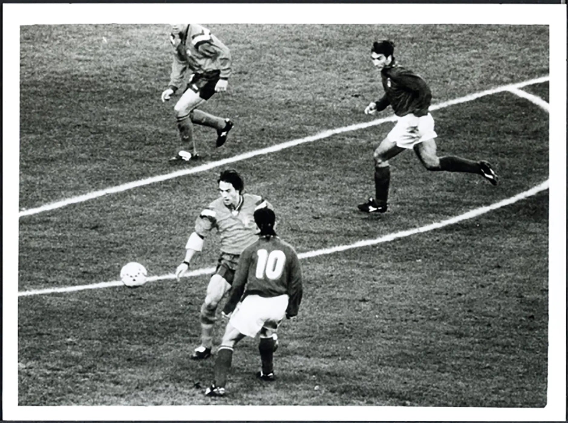 Calcio Sousa Baggio e Casiraghi 1993 Ft 5116 - Stampa 24x18 cm - Farabola Stampa ai sali d'argento