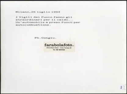 Caldo a Milano 1994 Ft 3732 - Stampa 24x18 cm - Farabola Stampa ai sali d'argento