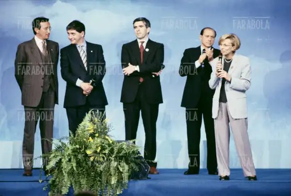 Campagna elettorale del Polo delle Libertà, Milano, 1996 - Farabola Immagine digitale