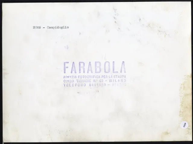 Campidoglio Roma anni 60 Ft 4010 - Stampa 24x18 cm - Farabola Stampa ai sali d'argento