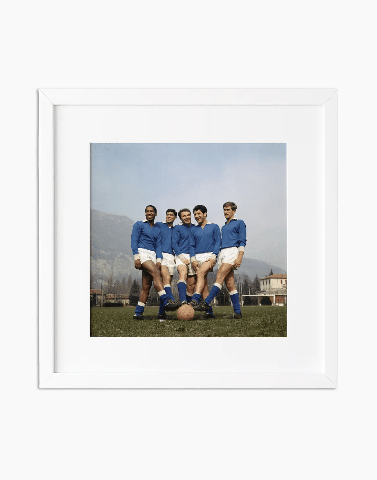 Cané, Juliano, Altafini, Sivori e Postiglione, Napoli 1966 - Farabola WhiteWall App Product