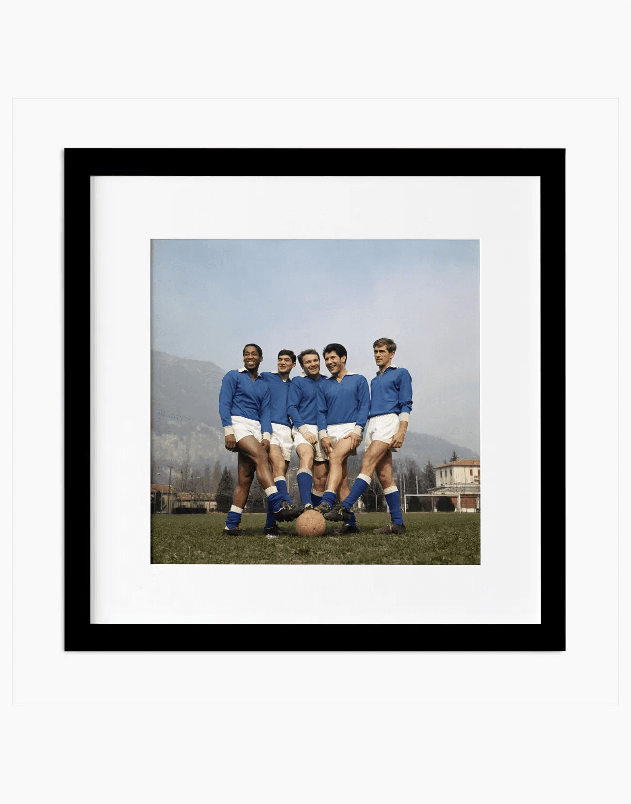 Cané, Juliano, Altafini, Sivori e Postiglione, Napoli 1966 - Farabola WhiteWall App Product