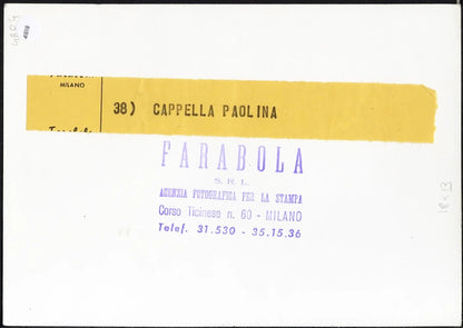 Cappella Paolina al Vaticano anni 60 Ft 4818 - Stampa 18x13 cm - Farabola Stampa ai sali d'argento