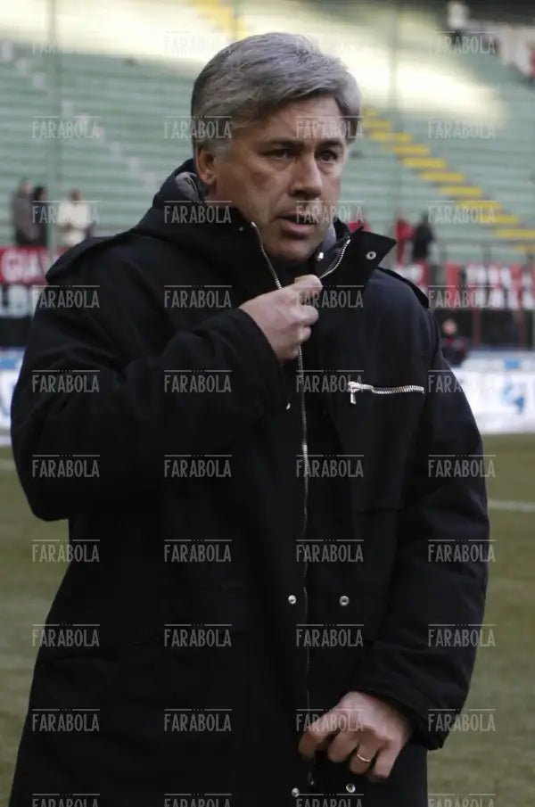 Carlo Ancelotti, Milan vs Bologna, 2005 - Farabola Immagine digitale