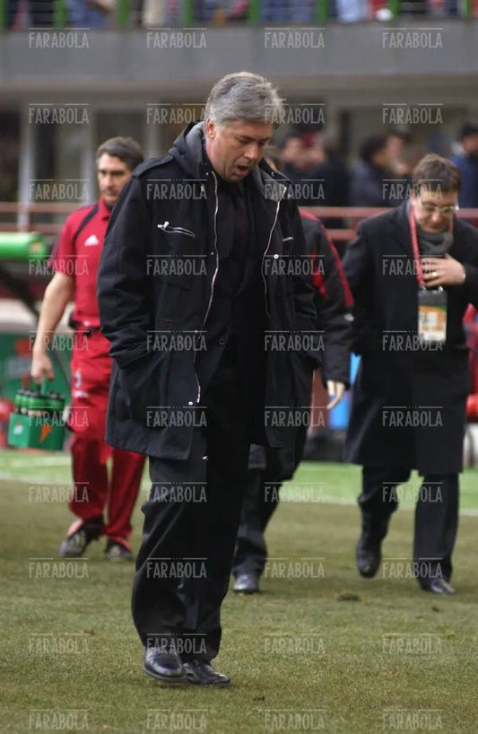 Carlo Ancelotti, Milan vs Bologna, 2005 - Farabola Immagine digitale