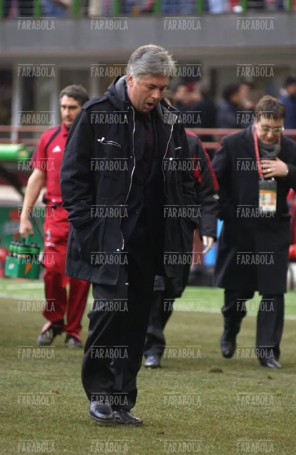 Carlo Ancelotti, Milan vs Bologna, 2005 - Farabola Immagine digitale
