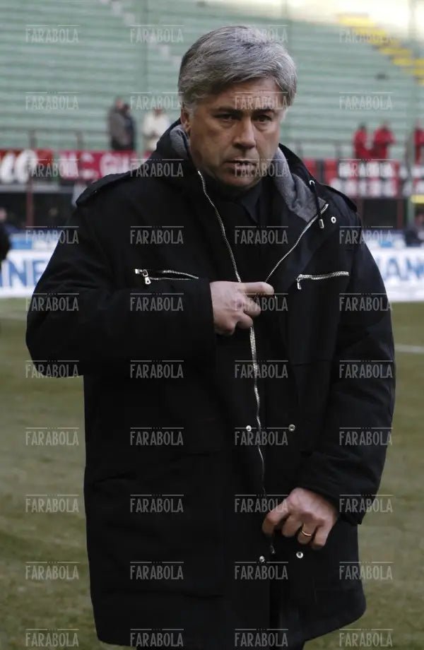 Carlo Ancelotti, Milan vs Bologna, 2005 - Farabola Immagine digitale