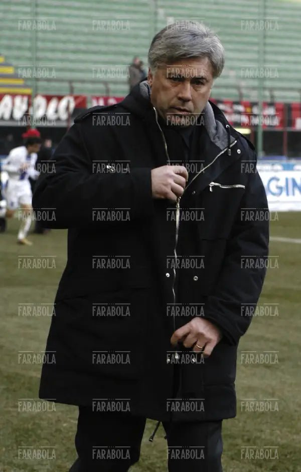 Carlo Ancelotti, Milan vs Bologna, 2005 - Farabola Immagine digitale