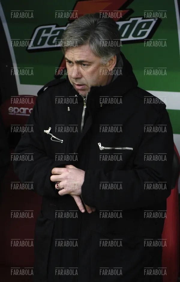 Carlo Ancelotti, Milan vs Bologna, 2005 - Farabola Immagine digitale