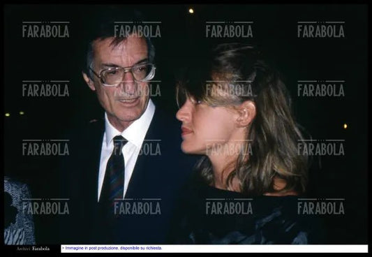 Carlo Lizzani con la figlia, Flaminia Lizzani, 1988 - Farabola Immagine digitale