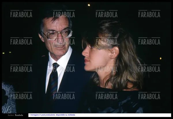 Carlo Lizzani con la figlia, Flaminia Lizzani, 1988 - Farabola Immagine digitale