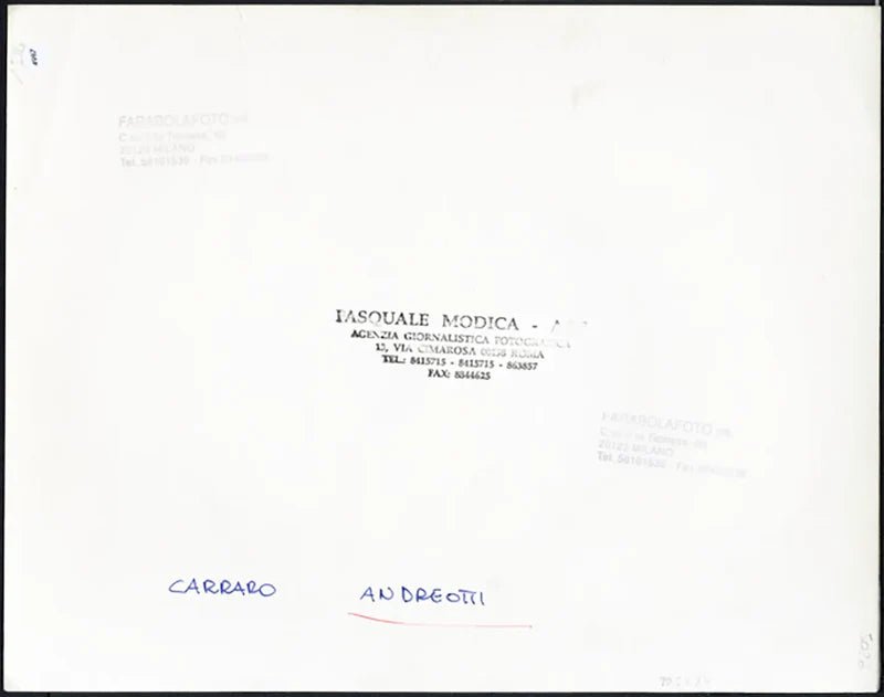 Carraro e Andreotti anni 90 Ft 4987 - Stampa 20x30 cm - Farabola Stampa ai sali d'argento