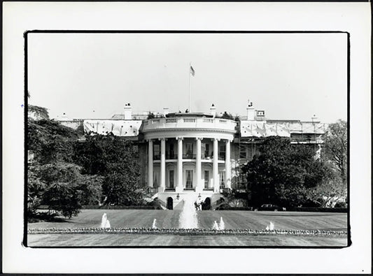 Casa Bianca a Washington anni 90 Ft 37902 - Stampa 24x18 cm - Farabola Stampa ai sali d'argento