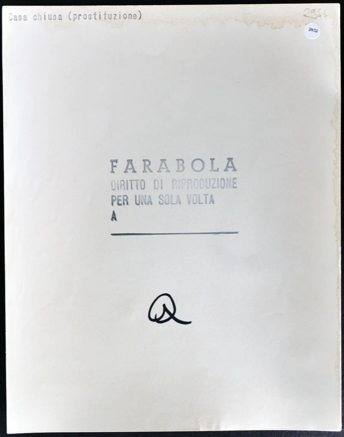 Casa chiusa anni 50 Ft 2848 - Stampa 21x27 cm - Farabola Stampa ai sali d'argento