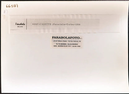 Casette Farmitalia a Torino 1956 Ft 3103 - Stampa 24x18 cm - Farabola Stampa ai sali d'argento (anni 90)