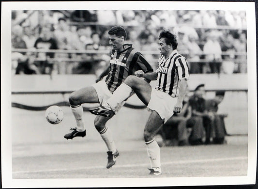 Casiraghi e Tassotti Juventus 1990 Ft 2617 - Stampa 24x18 cm - Farabola Stampa ai sali d'argento