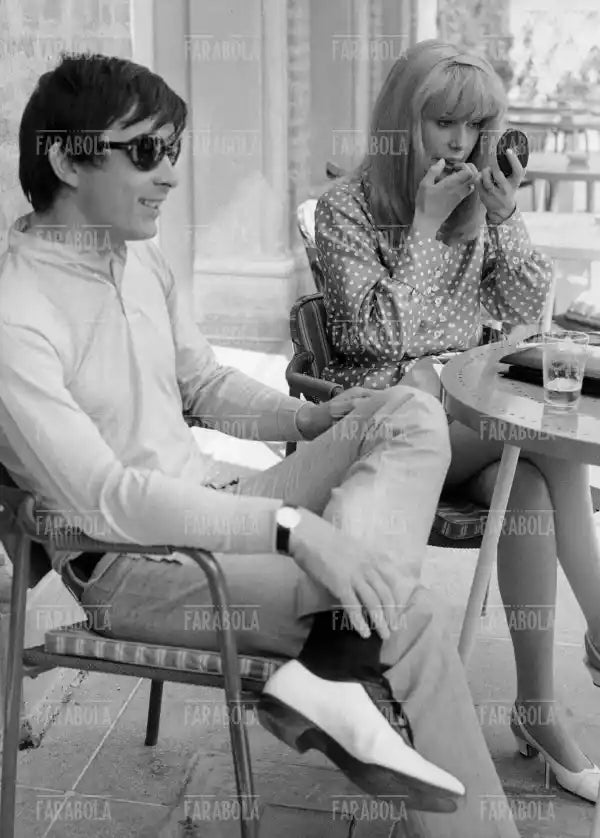 Catherine Deneuve e David Bailey, Festival di Venezia, 1966 - Farabola Immagine digitale