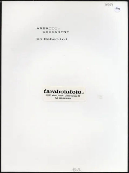 Ceccarini arbitro serie A 1992 - 93 Ft 3784 - Stampa 24x18 cm - Farabola Stampa digitale