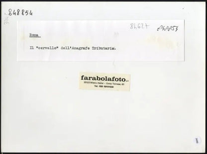 Centro elettronico anafrafe tributaria Ft 3692 - Stampa 24x18 cm - Farabola Stampa ai sali d'argento (anni 90)