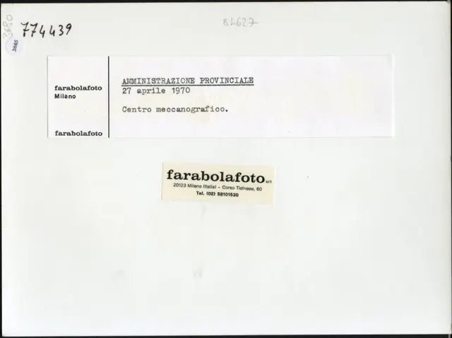 Centro meccanografico Provincia 1970 Ft 3685 - Farabola Stampa ai sali d'argento (anni 90)