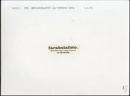 Centro meccanografico Ufficio Leva 1964 Ft 3703 - Stampa 24x18 cm - Farabola Stampa ai sali d'argento