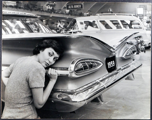 Chevrolet 1959 Salone Auto 1958 Ft 35325 - Stampa 21x27 cm - Farabola Stampa ai sali d'argento