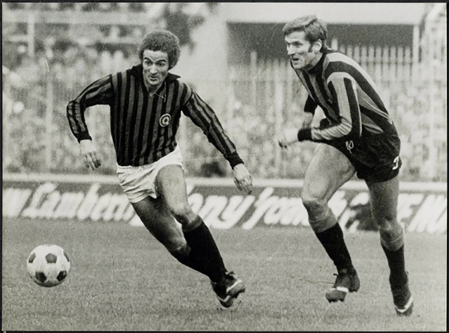 Chiarugi Facchetti Derby Milano 1972 Ft 5333 - Stampa 24x18 cm - Farabola Stampa ai sali d'argento