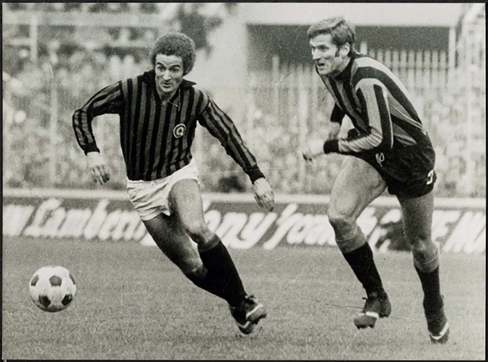 Chiarugi Facchetti Derby Milano 1972 Ft 5333 - Stampa 24x18 cm - Farabola Stampa ai sali d'argento