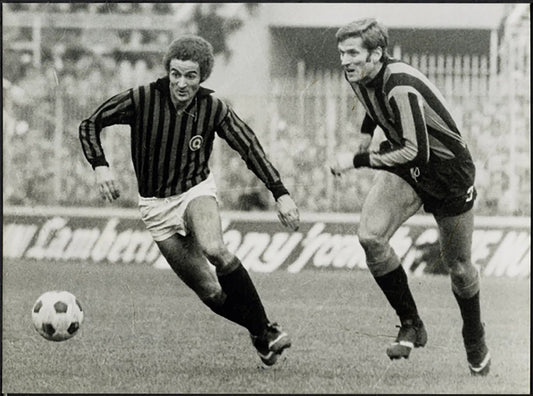Chiarugi Facchetti Derby Milano 1972 Ft 5333 - Stampa 24x18 cm - Farabola Stampa ai sali d'argento
