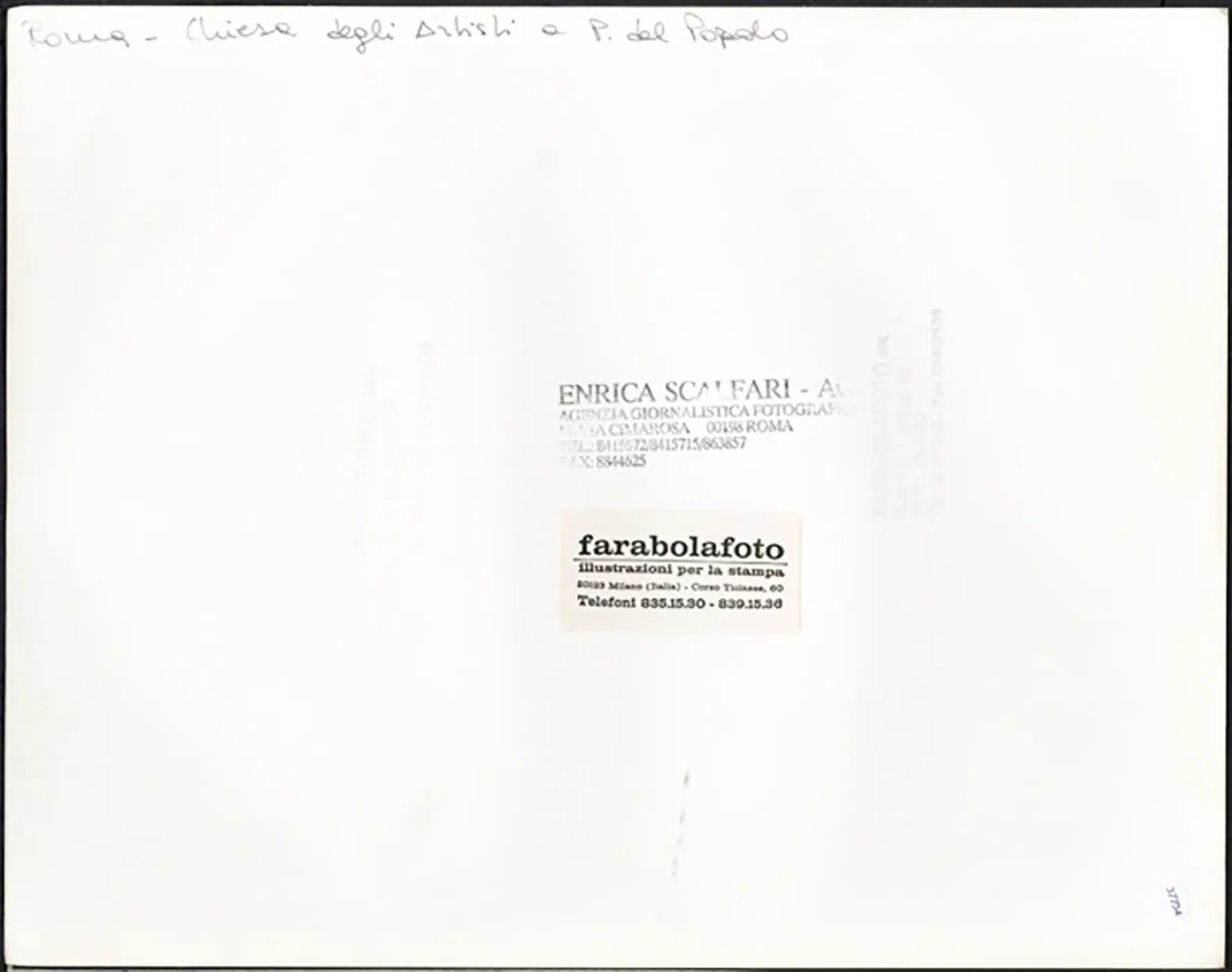 Chiesa degli Artisti Roma anni 90 Ft 37734 - Stampa 24x30 cm - Farabola Stampa ai sali d'argento