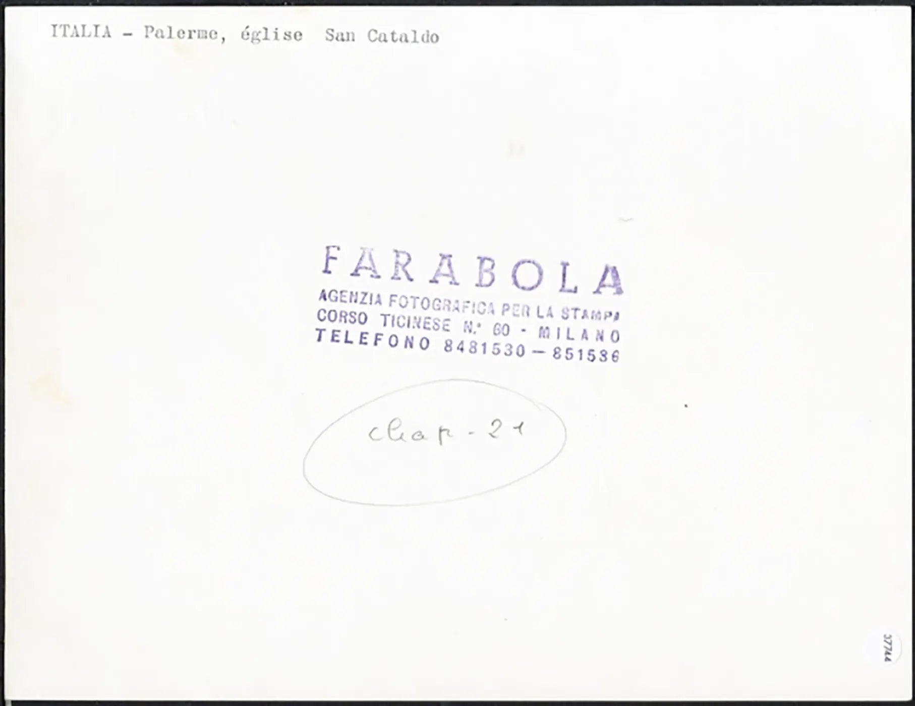 Chiesa di San Cataldo Palermo anni 60 Ft 37744 - Stampa 24x18 cm - Farabola Stampa ai sali d'argento