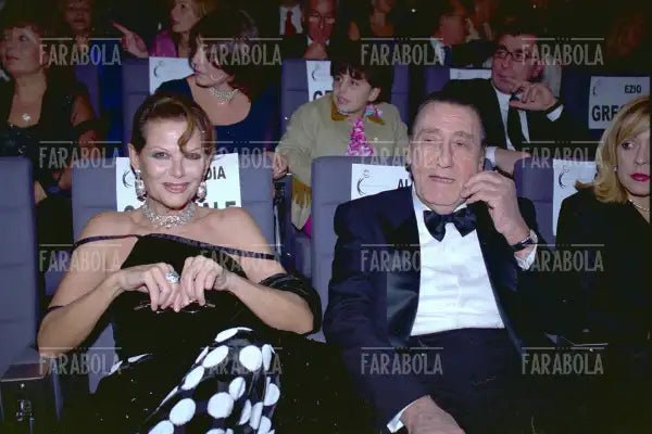 Claudia Cardinale e Alberto Sordi, Montecarlo Film Festival, 2001 - Farabola Immagine digitale