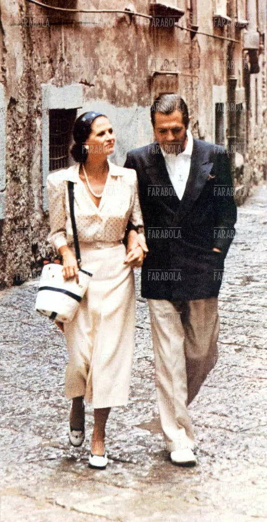 Claudia Cardinale e Marcello Mastroianni nel film La pelle, 1981 - Farabola Immagine digitale