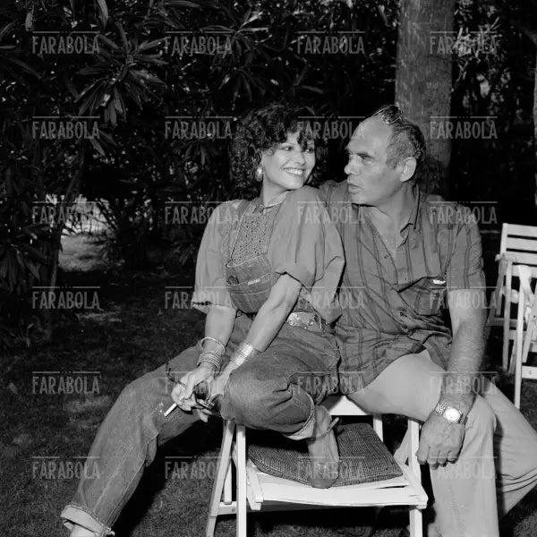 Claudia Cardinale e Pasquale Squitieri, Festival di Venezia, 1984 - Farabola Immagine digitale