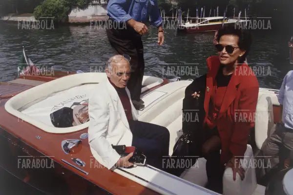 Claudia Cardinale e Pasquale Squitieri, Festival di Venezia, 1993 - Farabola Immagine digitale