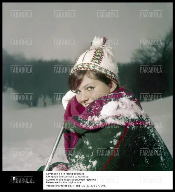 Claudia Cardinale, Monte Terminillo, 1962 - Farabola Immagine digitale