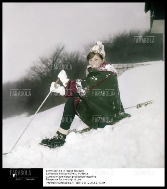 Claudia Cardinale, Monte Terminillo, 1962 - Farabola Immagine digitale