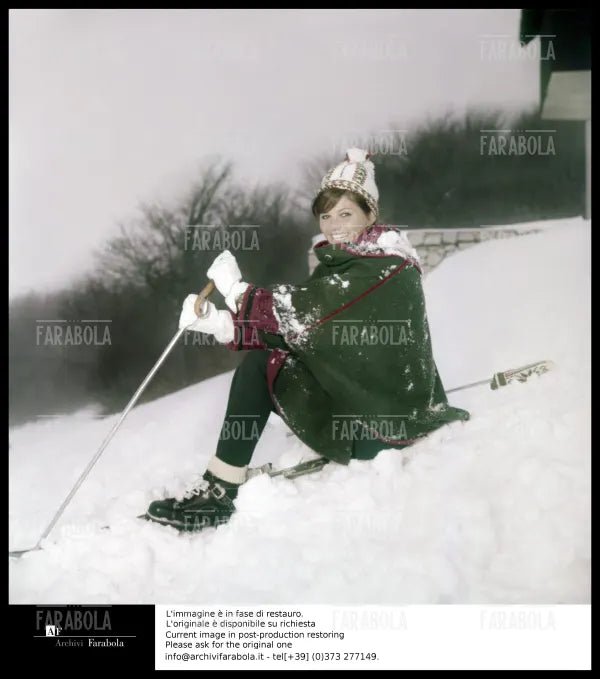 Claudia Cardinale, Monte Terminillo, 1962 - Farabola Immagine digitale