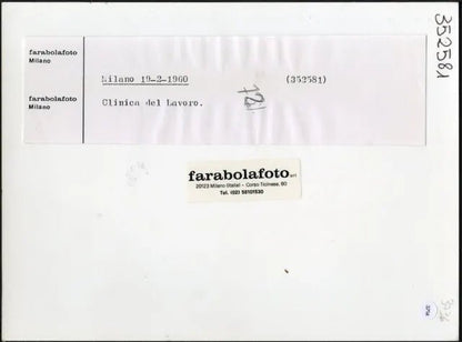 Clinica del Lavoro della Montecatini 1960 Ft 3714 - Stampa 24x18 cm - Farabola Stampa ai sali d'argento (anni 90)