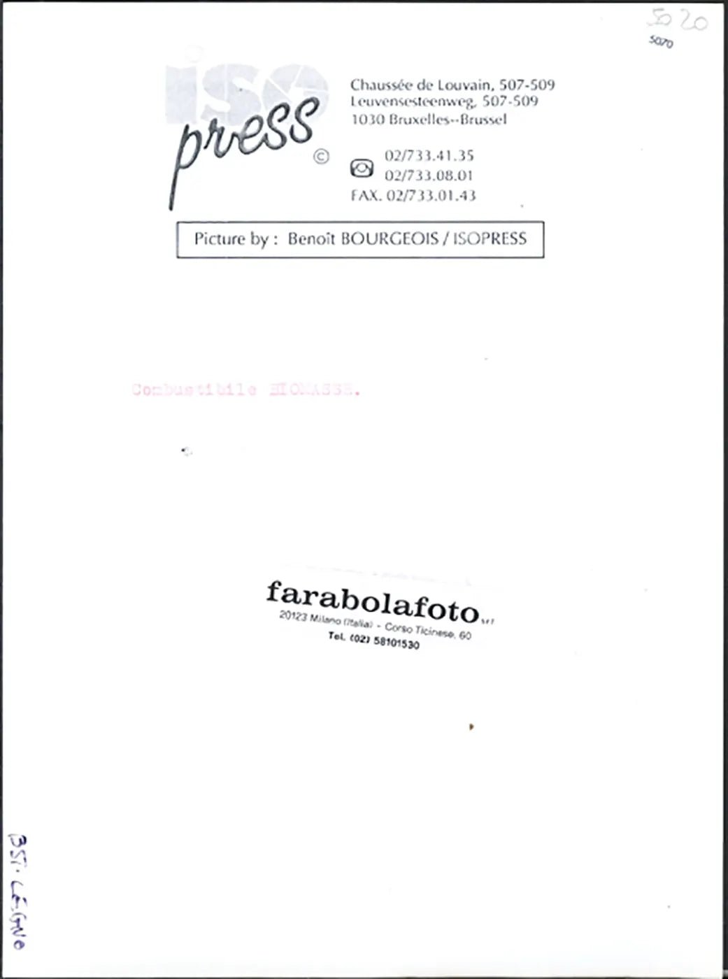 Combustibile biomasse anni 90 Ft 5070 - Stampa 24x18 cm - Farabola Stampa ai sali d'argento