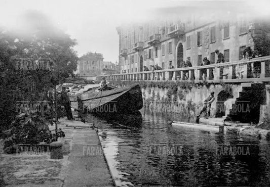 Conca di Porta Venezia, Milano, anni 20 - Farabola Immagine digitale