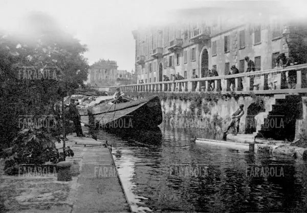 Conca di Porta Venezia, Milano, anni 20 - Farabola Immagine digitale